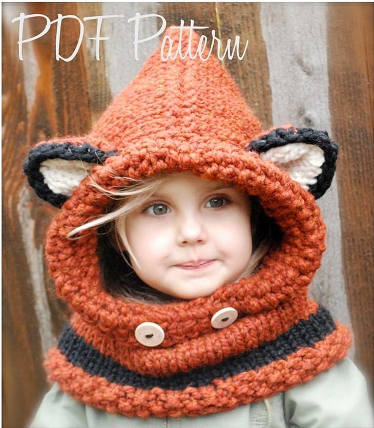 Fox Cowl pattern for Kids