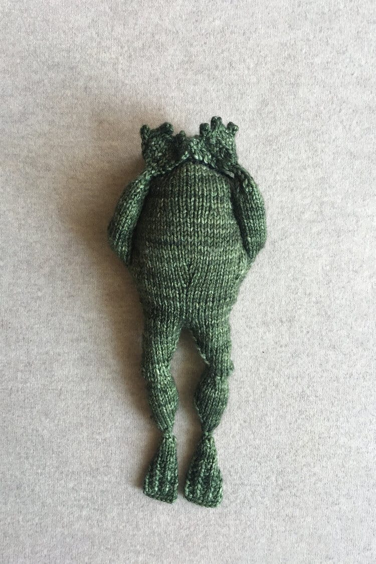 Knitted Frog and Toad