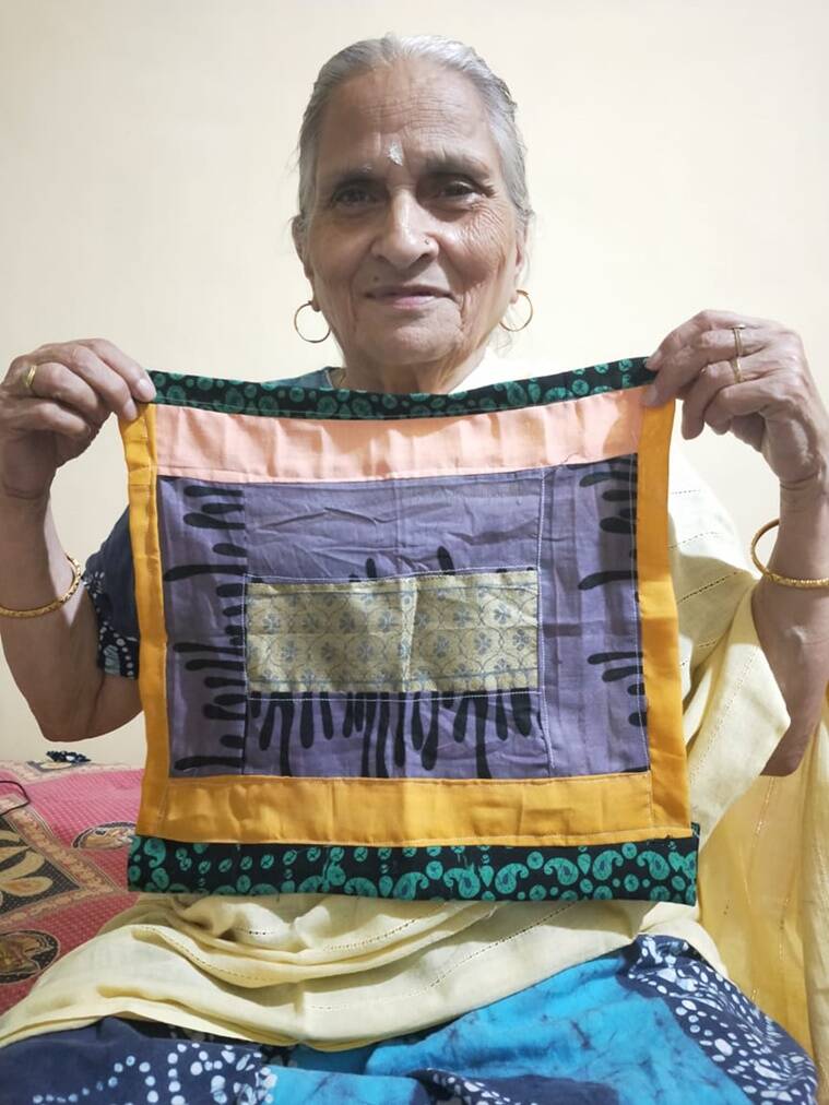 Taruna sethi, quilting, indianexpress.com, indianexpress, independence day 2021, frontline workers, pandemic, unique initiative,